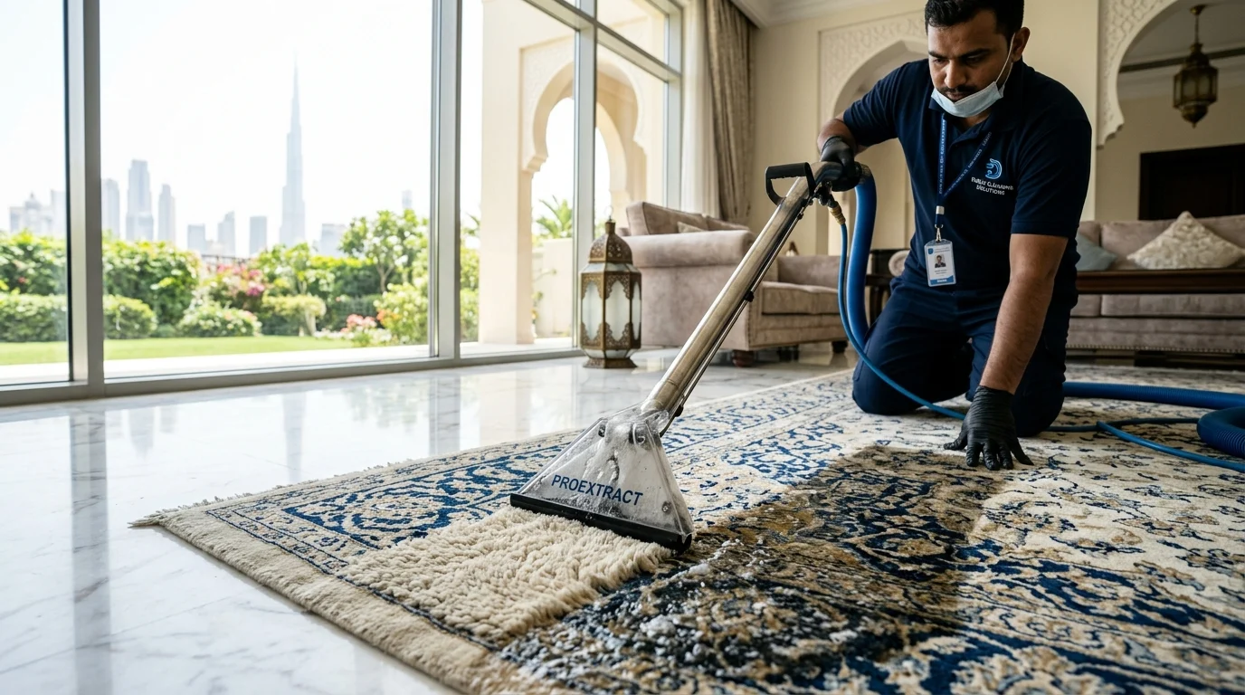 خدمة تنظيف السجاد والموكيت في الإمارات - المنار كلين