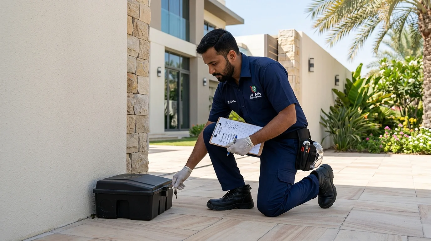 تنفيذ مكافحة الفئران والقوارض بمعدات معتمدة
